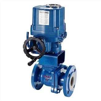 Elektrisk fluorfodrad kulkontrollventil